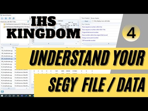 Understand SEGY file with Seismic Explore | IHS Kingdom Software