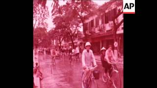 SYND 22/12/1970 AIR RAID ALERT EXCERCISE IN HAIPHONG, NORTH VIETNAM