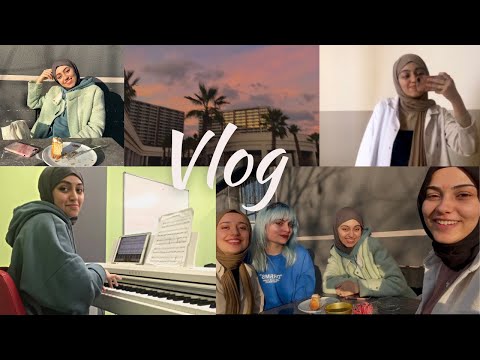 tıp fakültesinde bir sınav günü, piyano kursu, kızlarla buluşmaca 🤸🏻♀️ || VLOG