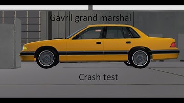 BeamNG.Drive - Gavril Grand Marshal crash test 70 KM/H