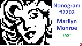 Nonogram #2702 - "Marilyn Monroe" (fast)