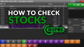 Checking the STOCKS in BitPOS Point of Sales System by techJames