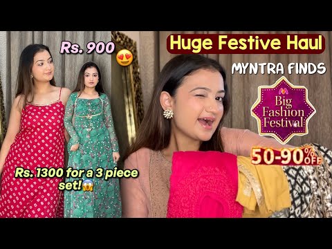 HUGE Festive Myntra Haul 2025!👗✨| Affordable Kurtis & 3-Piece Sets You’ll LOVE!😍