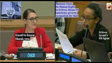 UN told No Human Rights in Eritrea, blame poverty, occupation, sanctions for that!