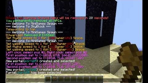 Minecraft: Multiverse Portals Plugin Tutorial - 1.7.8+