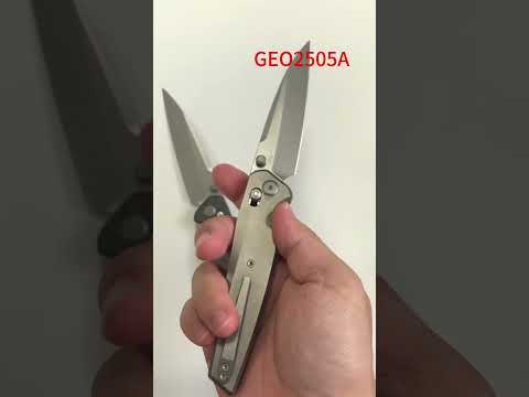 Our new knife, GEO2505A, is a collaborative design by our designers. It's cool The price reasonable.