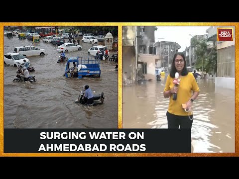 Watch Ground Report From Ahmedabad: First Floors Of Buildings, Cars Submerged | Gujarat Rain News