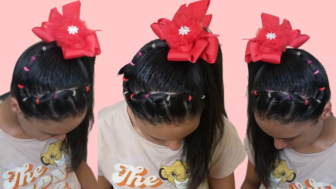 penteado com  Liguinhas fácil e rápido