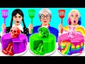 Wednesday vs おばあちゃんの料理チャレンジ | 面白い料理バトル 4Fun Challenge