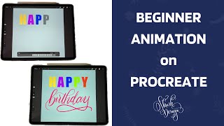 Beginner Procreate Animation | Happy Birthday | Blinking  | Flashing