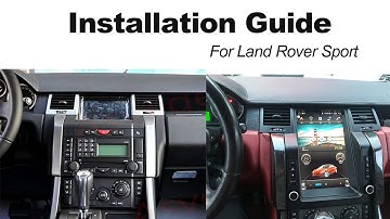 How to Remove & Upgrade Range Rover Sport L320 Android Sceen Car Stereo GPS Navigatoin