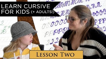 How to Learn Cursive for Kids (and Adults!) - Lesson 2 (O-Z)