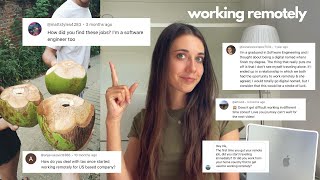 I work as a software engineer while traveling the world | Q&A + Where to find jobs like this 👩🏻‍💻🌴 screenshot 3