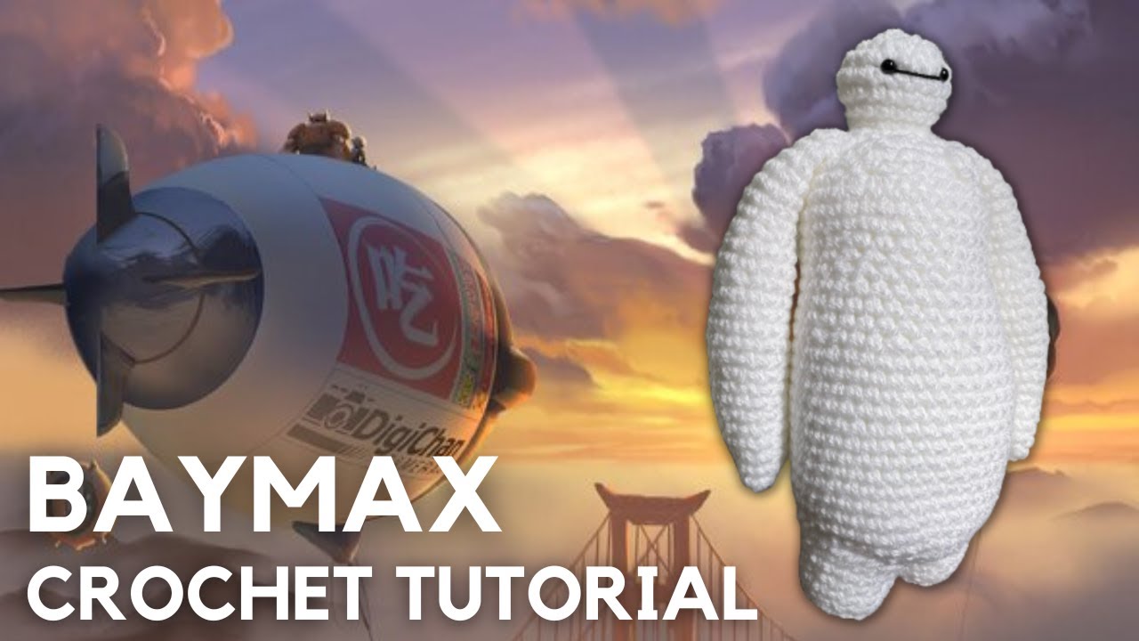 Baymax, Big Hero 6, Crochet Hat PATTERN ONLY 2-in-one 