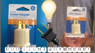 GE Polarized Socket Adapter from Home Depot