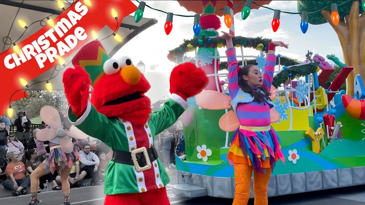 Sesame Street CHRISTMAS PRADE at Sea World Orlando Florida 2024