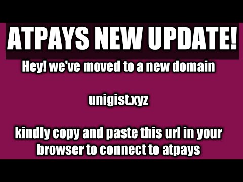 Atpays Login issues fixed, Hey we moved to another domain!