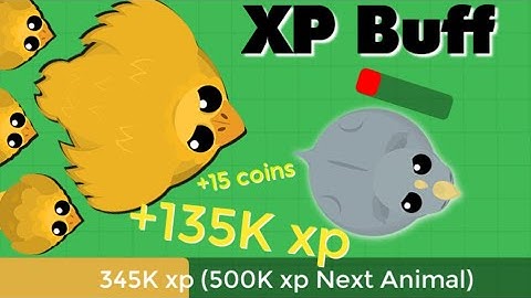 Mope.io BEST XP BUFF UPDATE - MOUSE TO DRAGON IN 8 MINUTES