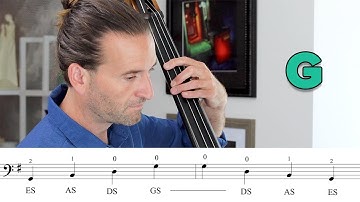 G Major One Octave Arpeggios on Double Bass