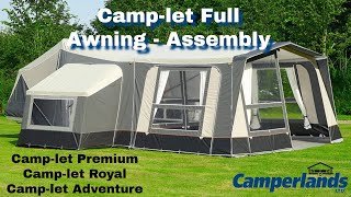 Camplet Premium/Royal/Adventure Awning Assembly