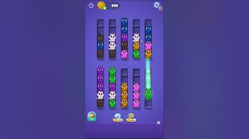 Kitty Sort: Twisted Tails Level 144 | Funny Games