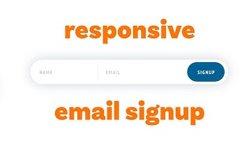Coding a signup form with HTML and CSS