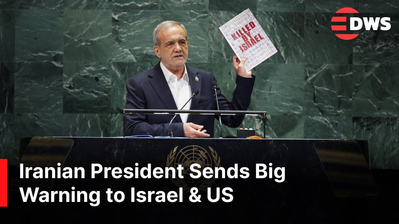 ПОЛНАЯ РЕЧЬ: Президент Ирана предупредил США и Израиль на Генеральной Ассамблее ООН о войне в Газ...