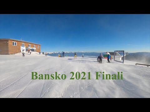 Bansko 5 Şubat 2021 - Plato'dan son inişimiz.