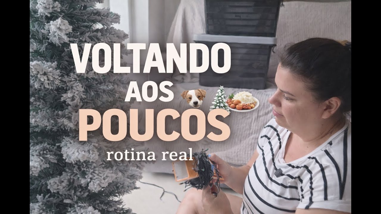 Consegui retomar a rotina | Desmontando o Natal | Atualização do Tobias e autocuidado.