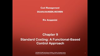 Standard Costing: A Functional Based Control Approach