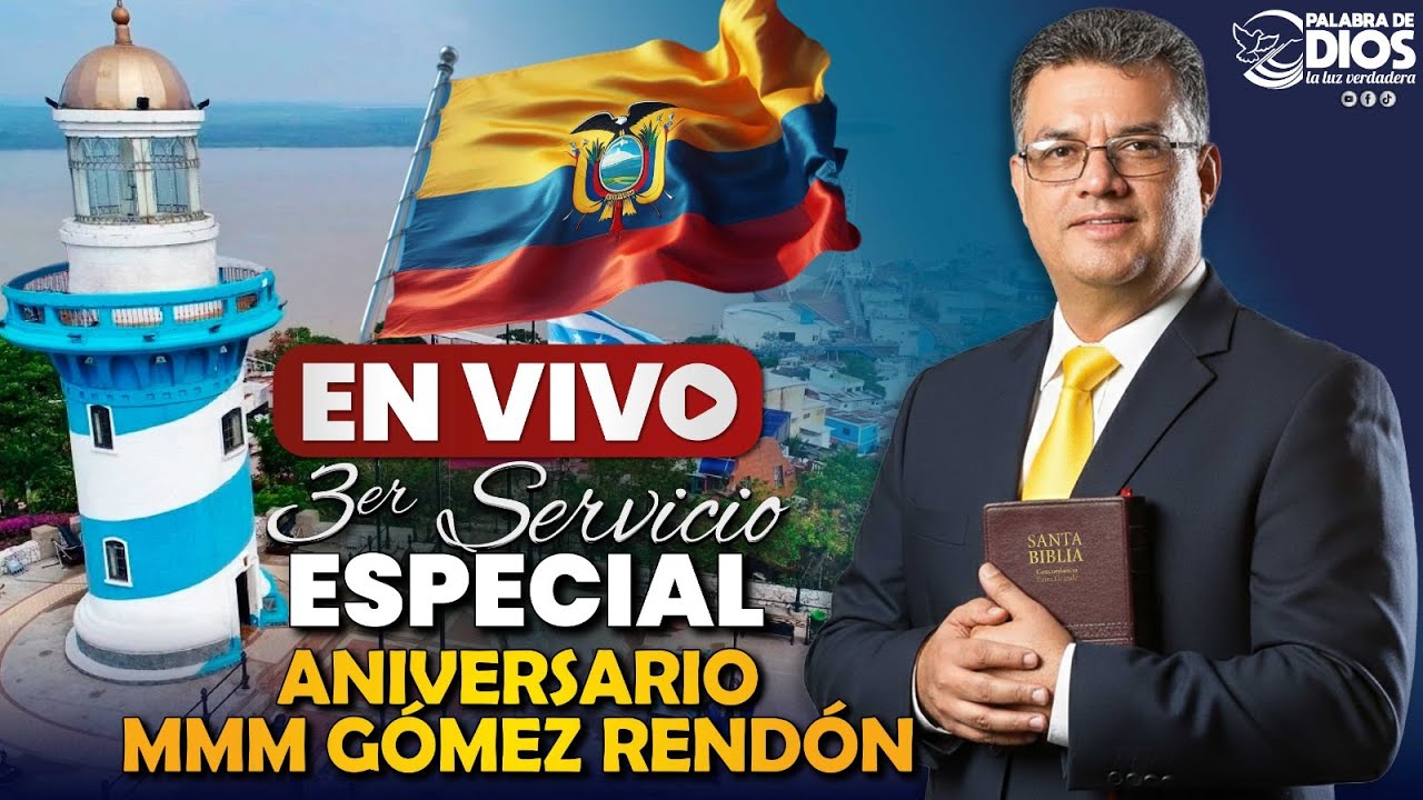 🔴Aniversario MMM Gómez Rendón | Rev Eduardo Masias | Tercer Servicio | MMM Ecuador 2026