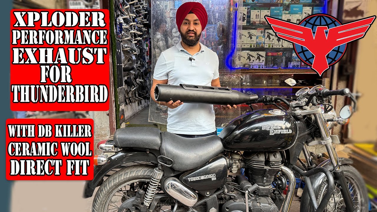 Xploder Performance Exhaust For Thunderbird 350 || With DB Killer