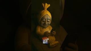 Patapim Disturbs the Fat Pocong 😱😱 #funny #animation #funnycartoon #animationmeme #ai
