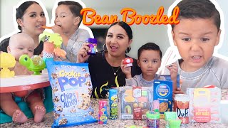 bean boozled challenge with my 4 year old| trying five below candy |*HILARIOUS*