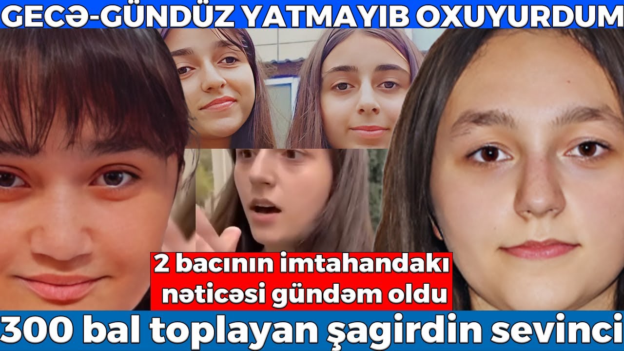 GECƏ-GÜNDÜZ YATMAYIB OXUYURDUM - Buraxılış imtahanından 300 bal toplayan şagirdin sevinci