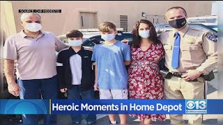 Off-Duty CHP Officer Saves Man's Life In Home Depot