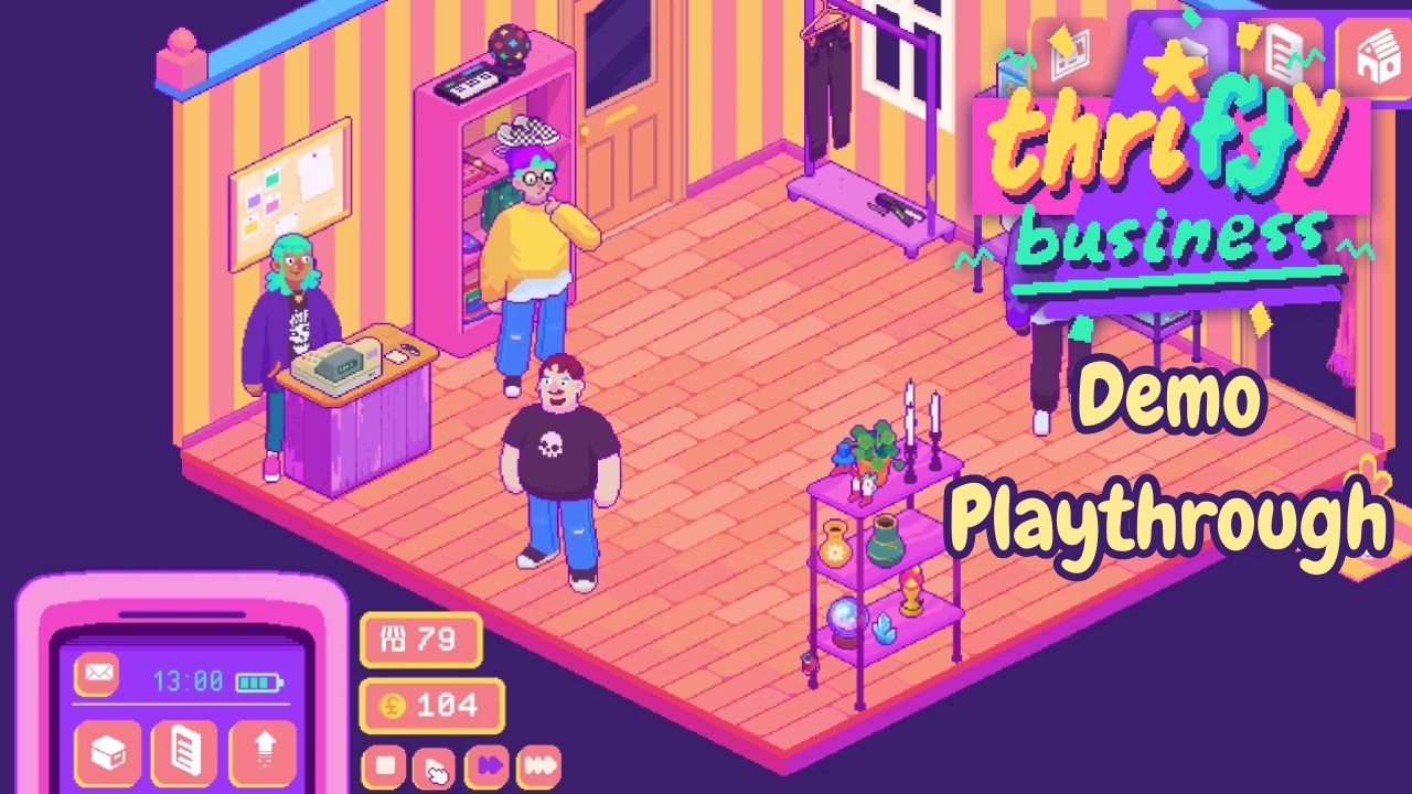 Running a Thrift Store in Thrifty Business Demo Playthrough