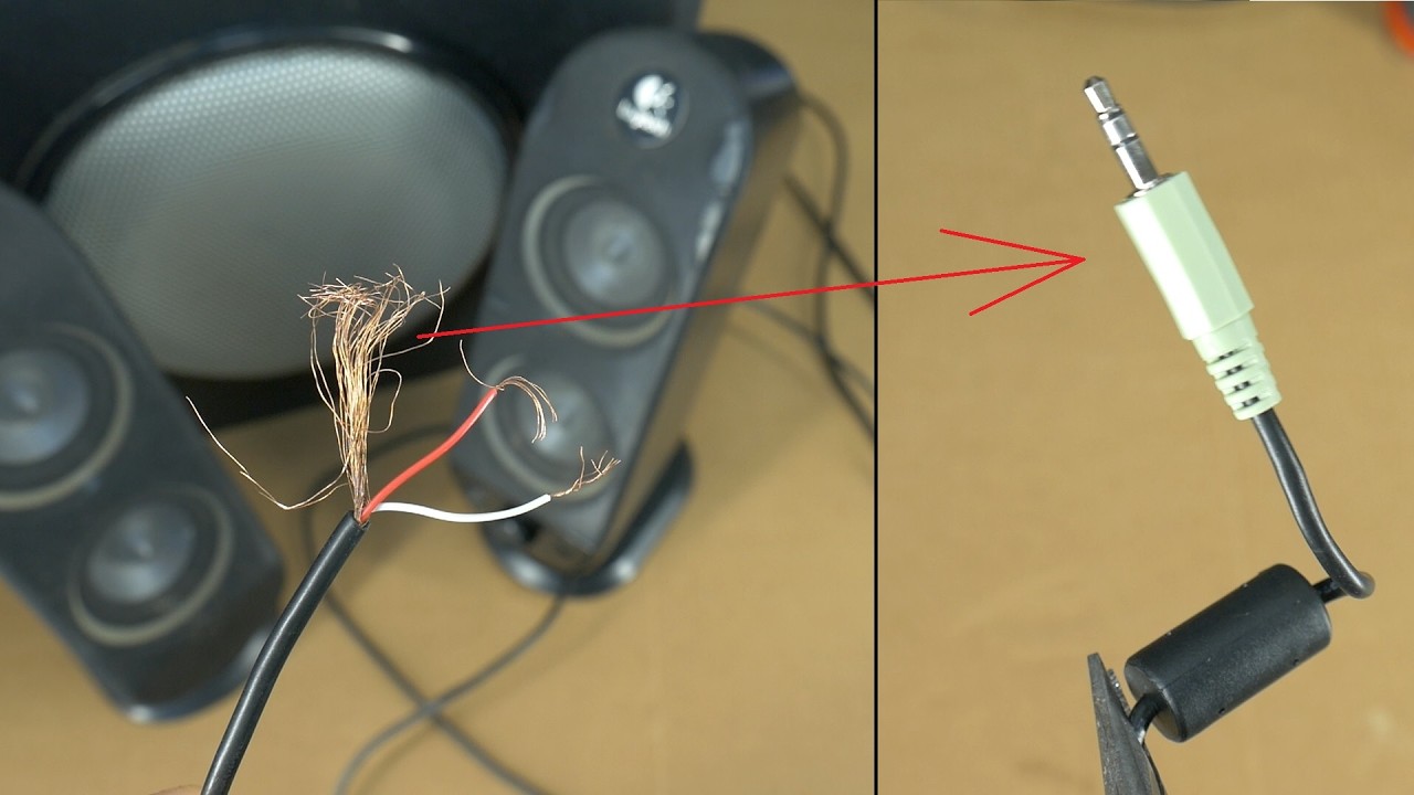 How to Fix & Replace a Broken 3.5mm Audio Jack on Speakers - YouTube