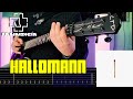 Rammstein  hallomann guitar cover tab