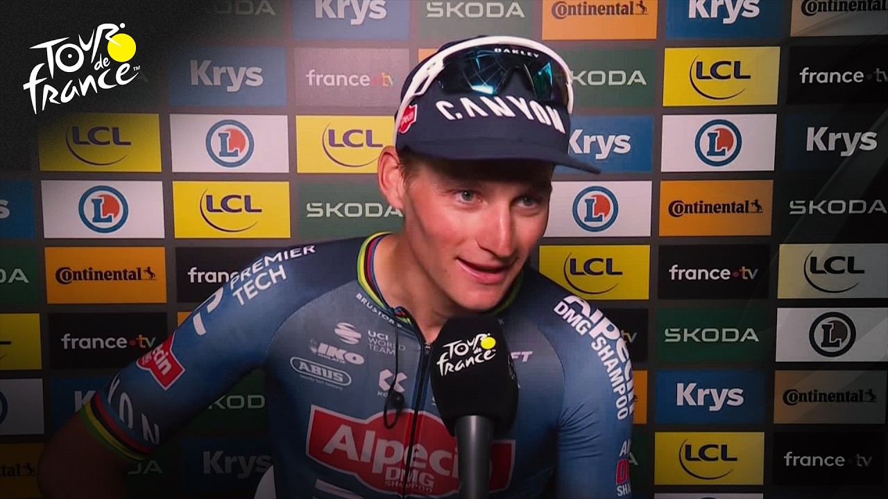 Mathieu van der Poel: 'I just went as hard as I could' in dramatic Stage 21 finish | NBC Sports
