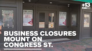 Downtown Portland business closures mounting on Congress Street