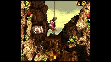 Kong-Fused Cliffs (103%) - Donkey Kong Country 3: Dixie Kong