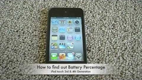 How to check iPod touch Battery Percentage- [no jailbreak]