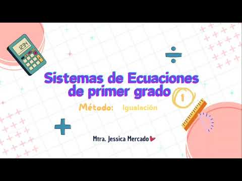 V1 Sistema de Ecuaciones Método: Igualación