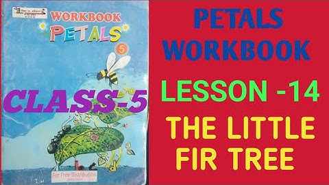 Petals English Workbook Class 5| Lesson 14 - The Little Fir Tree | English Workbook