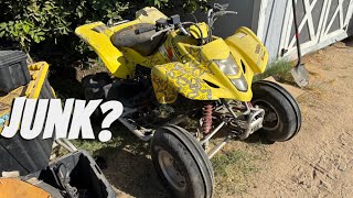 FREE SUZUKI ATV LEFT ABANDONED.. WILL IT RUN?