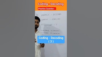 Coding - Decoding || #codingdecoding #reasoning #ytshorts #trendingshorts #trending