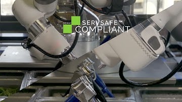 Alfred the sous-chef assembles and packages a salad