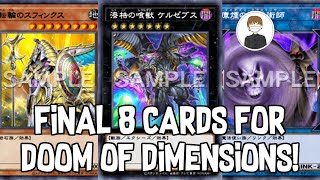 FINAL 8 CARDS for DOOM OF DIMENSIONS! letsfinish strong
