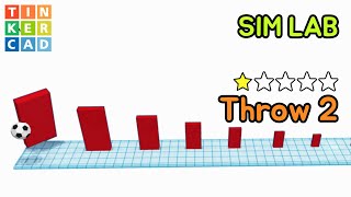 Throw Target Mission 2 - Level 1 Easy - Tinkercad 3D Modeling Sim Lab Lesson